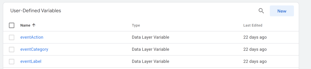 Tag Manager settings